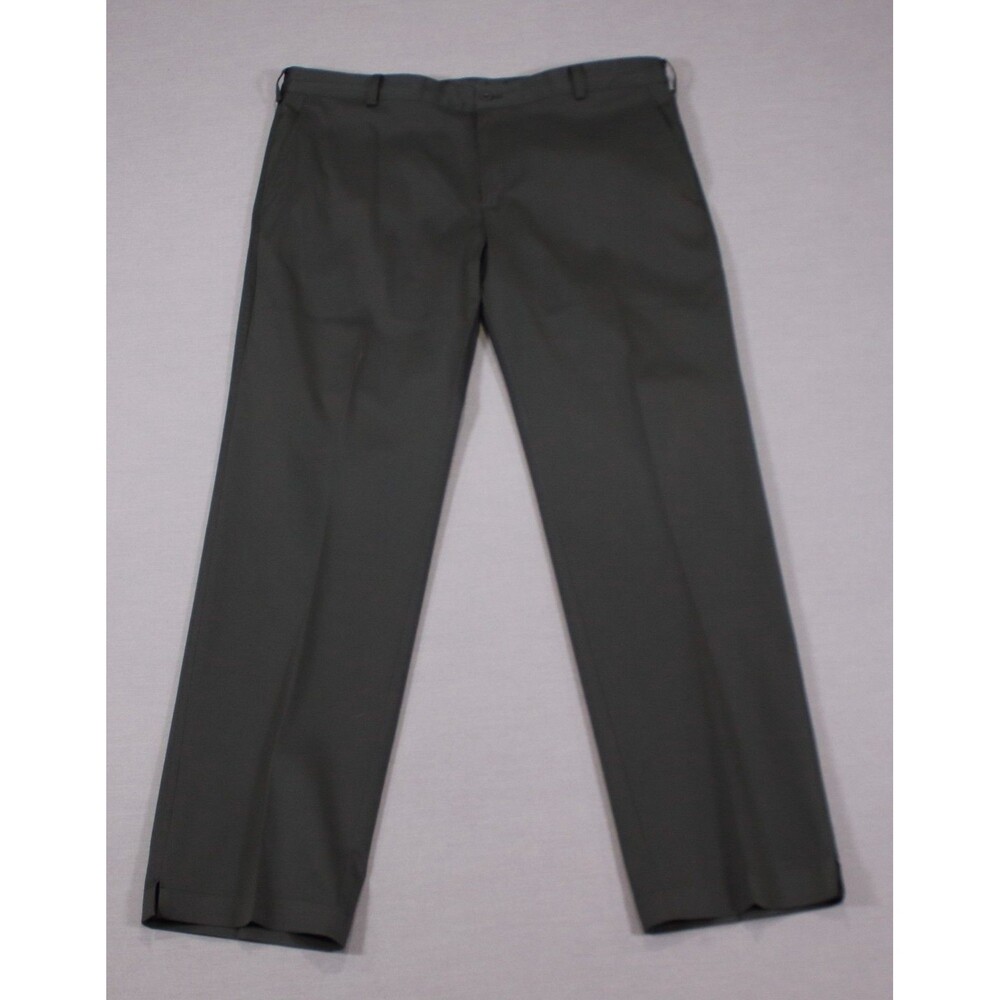Nike Golf Pants Mens Black Dri Fit Performance Straight Flat Front 38" X 32"